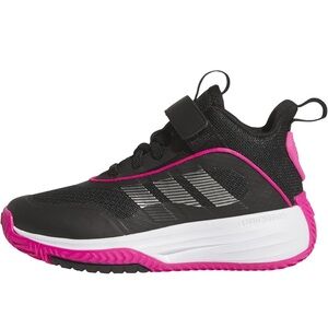 adidas Kids Black and Pink Sneakers